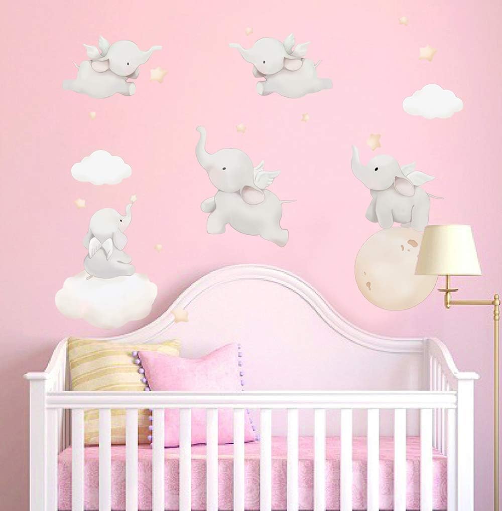 Elephant Wall Decal – Animal Wall Sticker for Nursery & Kids Room