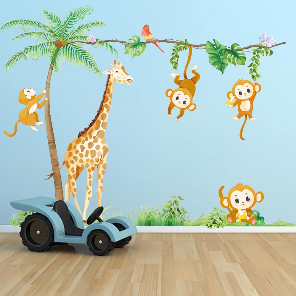 Giraffe and Monkey