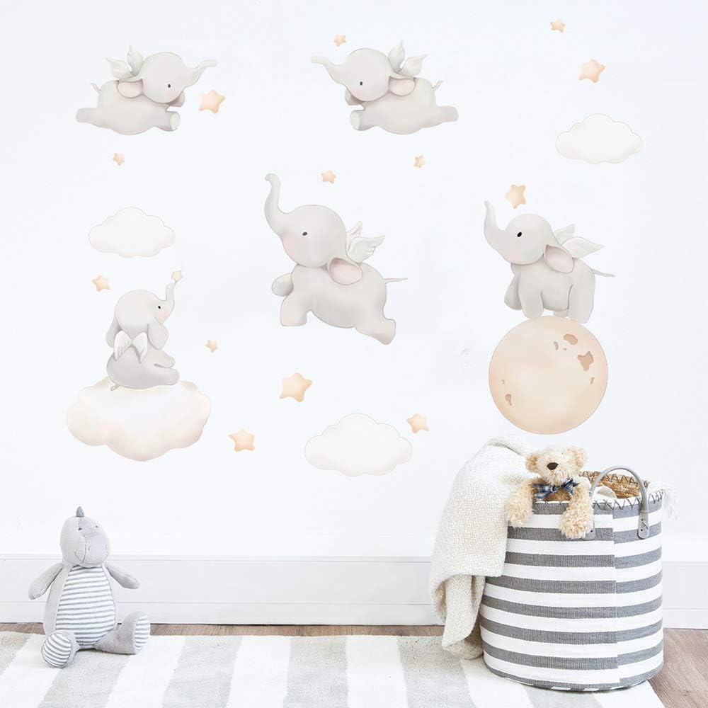 Elephant Wall Decal – Animal Wall Sticker for Nursery & Kids Room