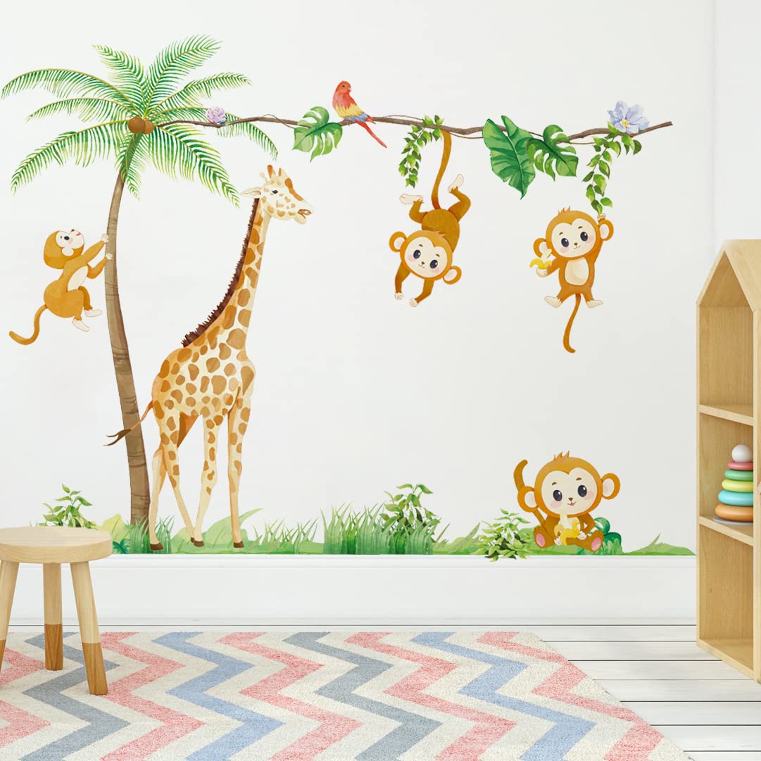 Giraffe and Monkey
