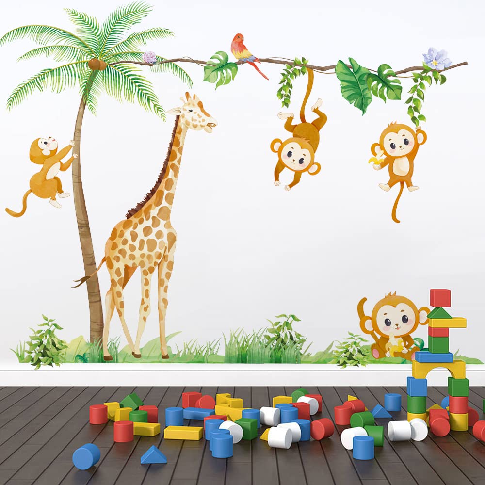 Giraffe and Monkey