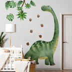 Large Dinosaur Wall Decal – Watercolor Dino Wall Sticker for Nursery & Kids Room