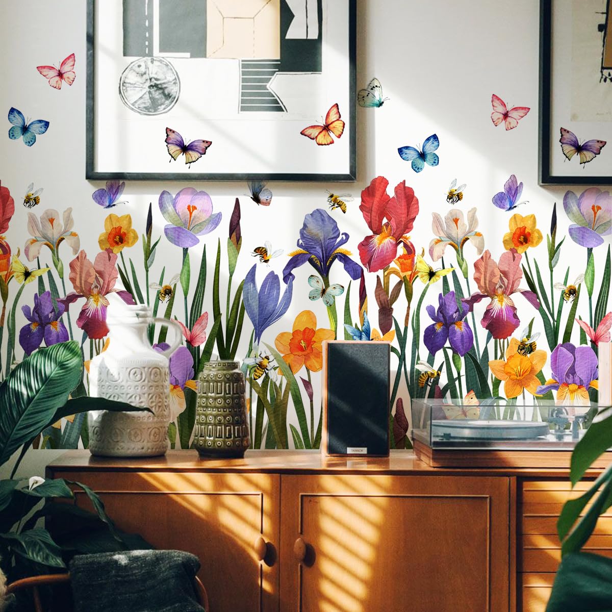 Large / Flower and Butterfly